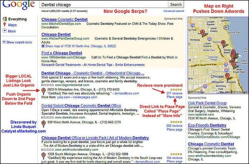 谷歌搜索测试新地图位置功能与本地商户列表
