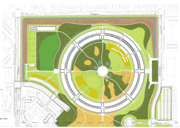 苹果新园区设计图。